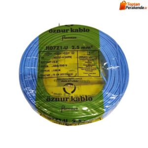 Öznur Nya Kablo 2,5mm Mavi (H07Z1-U) Halojen Free